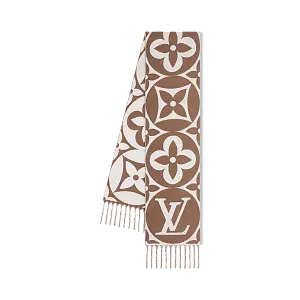 Louis Vuitton Шарф LV Medallion Marron Clair - фото 1