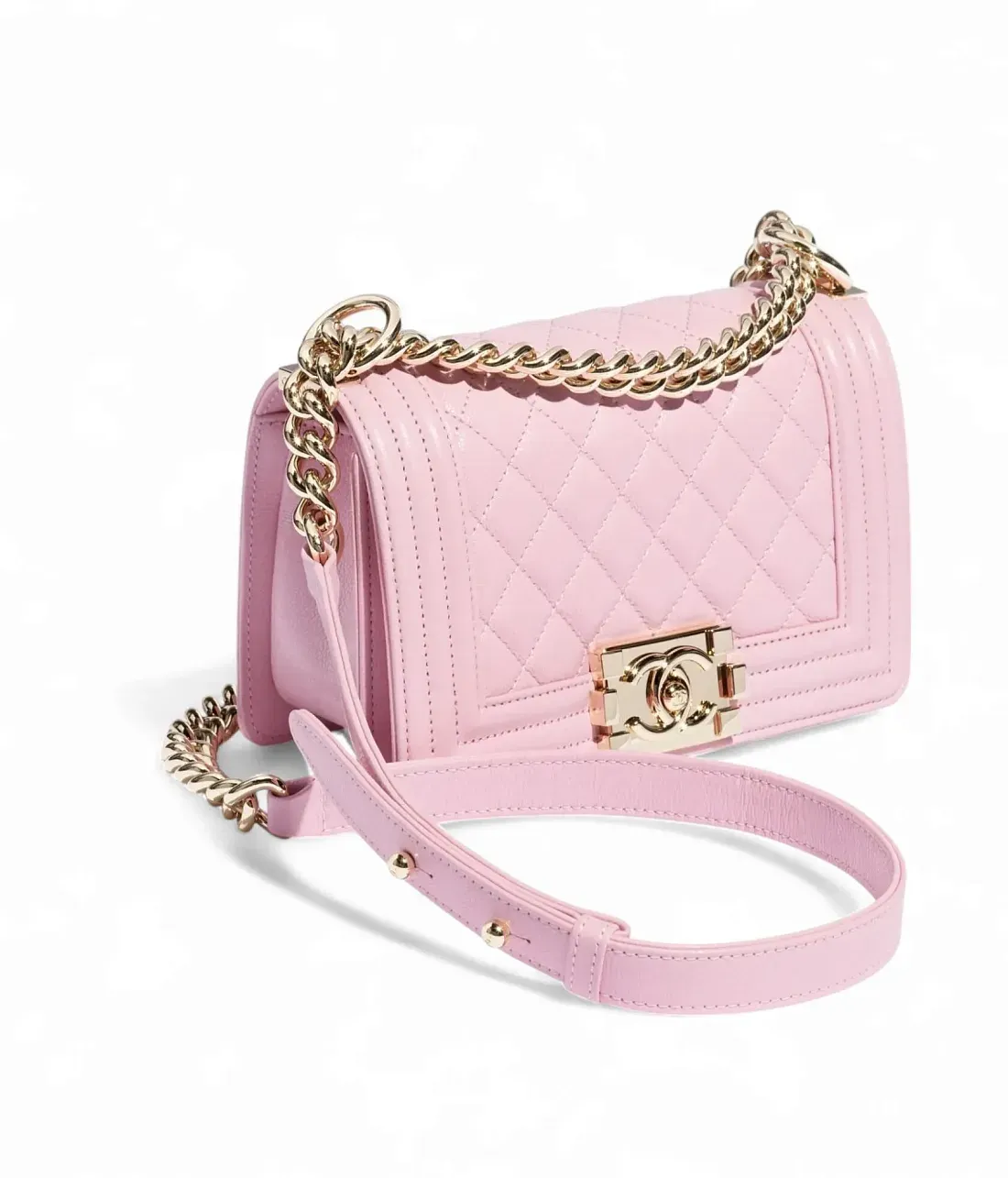 Chanel Сумка Boy Light Pink - фото 2