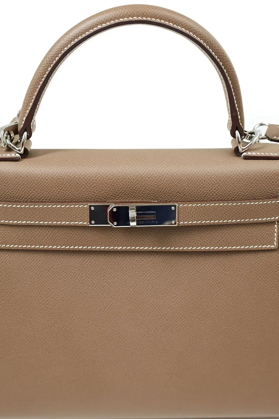 Hermès Kelly 28 Etoupe Epsom PHW Preloved - фото 15