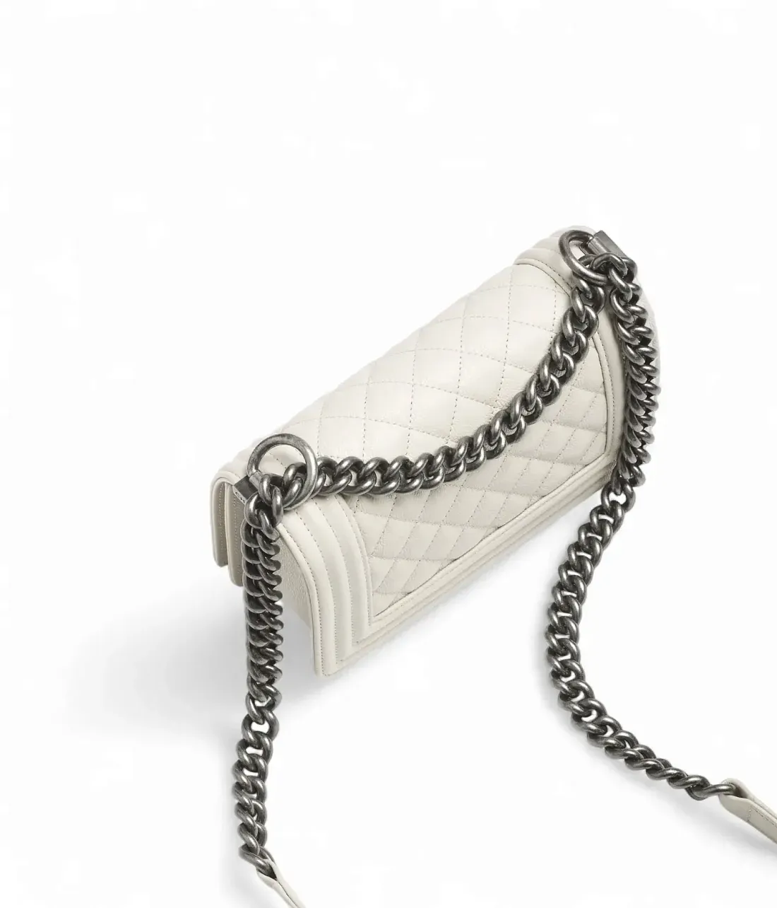 Chanel Сумка Boy Light Grey - фото 3