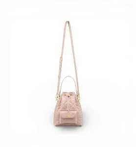 Dior Сумка Bucket Caro Small Powder Pink - фото 5