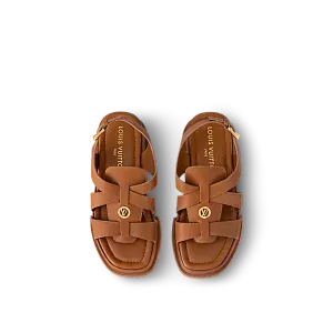 Louis Vuitton Сандалии Maya Flatform Cognac Brown - фото 2