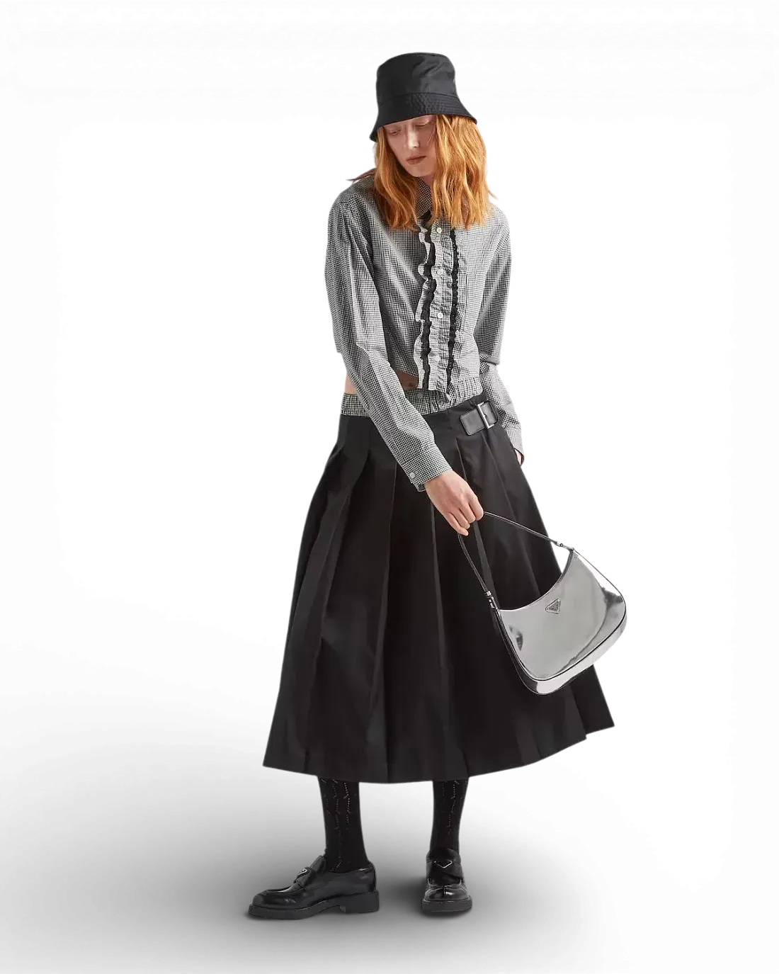 Prada Сумка Cleo brushed leather shoulder - фото 2