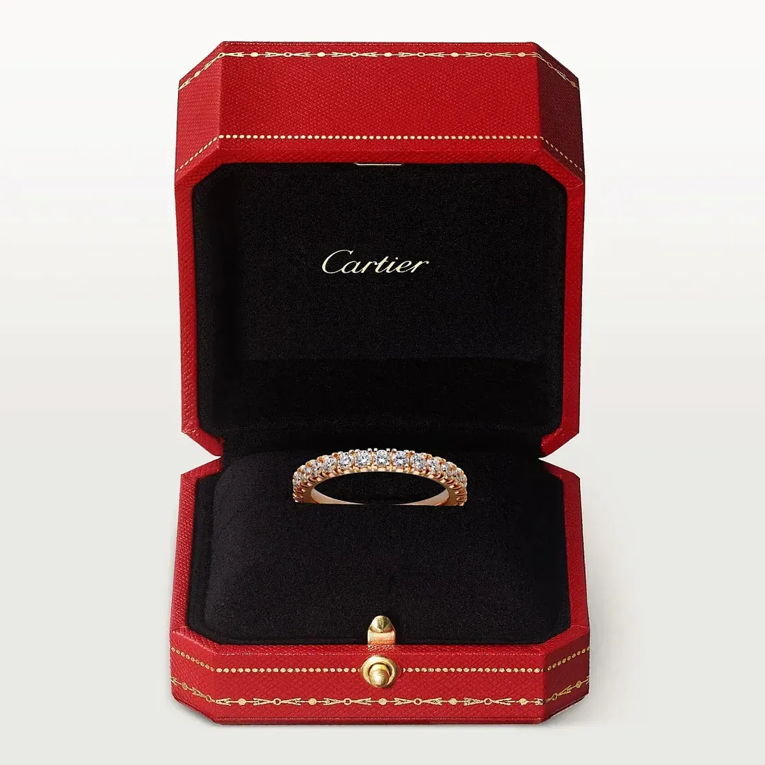Cartier Обручальное кольцо с бриллиантовым паве Etincelle de 2,6 мм Rose Gold - фото 4