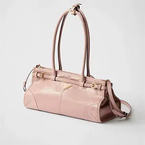 Prada Средняя кожаная сумка Lilli-Of-The-Valley - фото 3