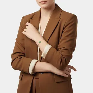 Tiffany & Co. Браслет Color by the Yard bracelet in yellow gold and green nephrite jade - фото 2