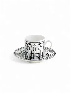 Hermès Кофейная чашка с блюдцем H Deco - фото 1