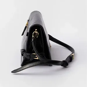 Prada Кожаная сумка через плечо Black - фото 4