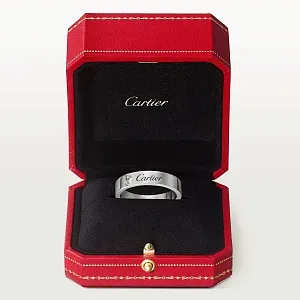 Cartier Обручальное кольцо с 1 бриллиантом C de 4 мм Platinum - фото 4