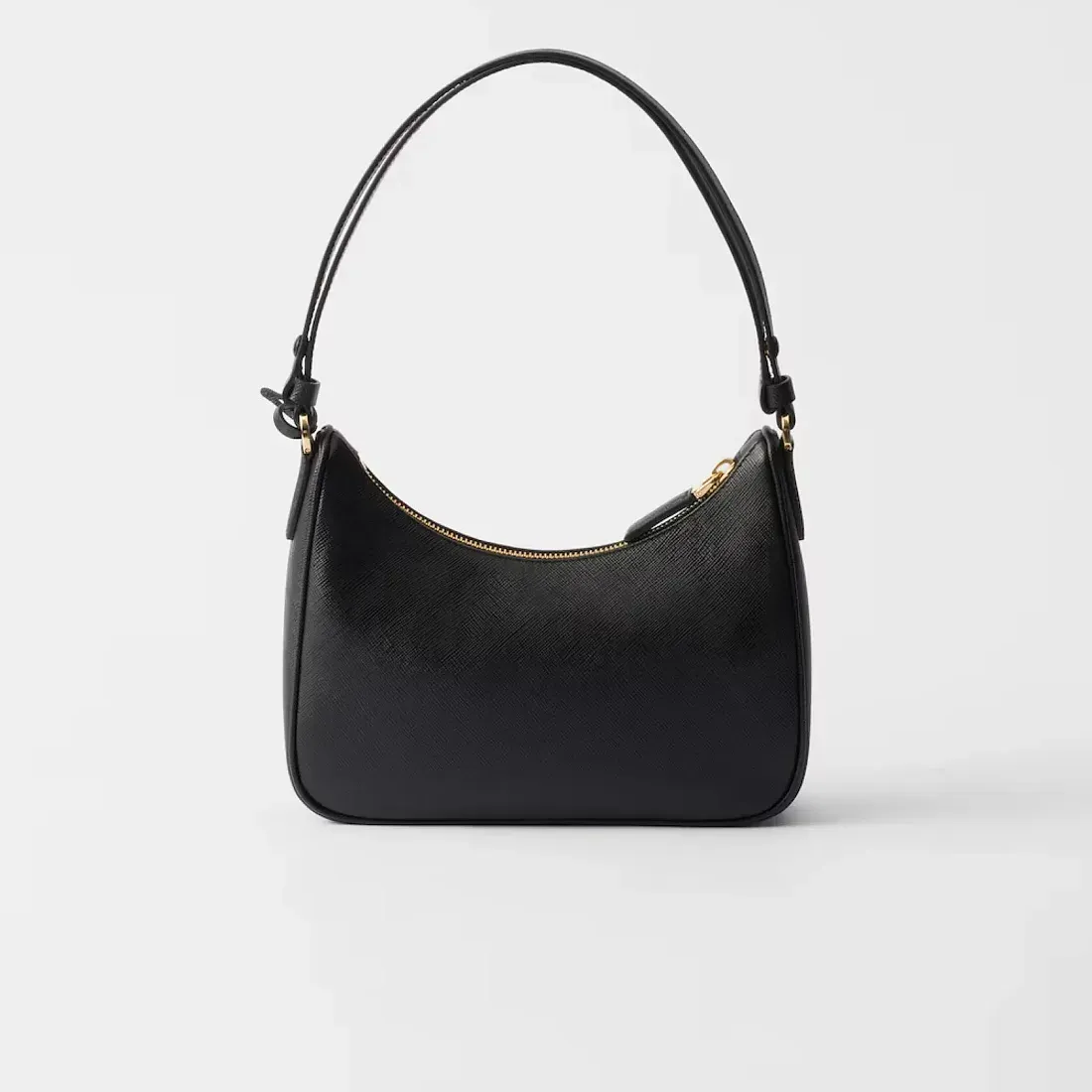 Prada Мини-сумка Re-Edition из сафьяновой кожи Black - фото 4
