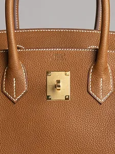Hermès Сумка Birkin 30 Fauve Barenia Faubourg Gold Hardware - фото 3