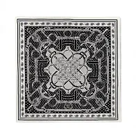 Hermès Шелковая бандана Eperon d'Or 55 Noir / Blanc - фото 1