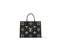 Louis Vuitton Сумка-тоут Cabas Onthego MM Black/Cream - фото 1