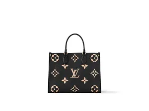 Louis Vuitton Сумка-тоут Cabas Onthego MM Black/Cream - фото 1
