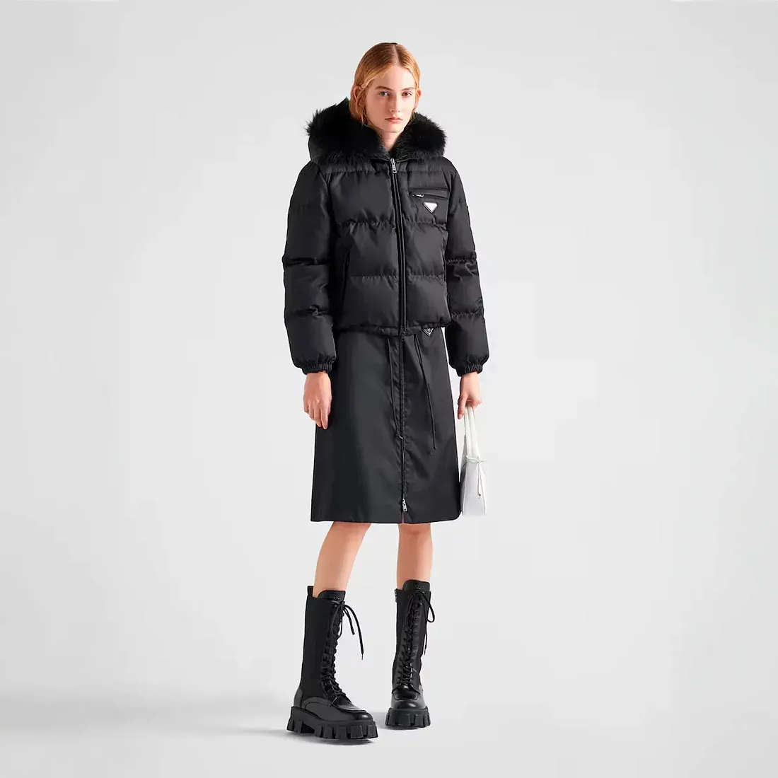 Prada Пуховая куртка из габардина Re-Nylon - фото 2