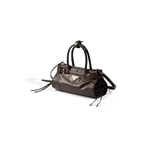 Prada Мини-сумочка Bonnie Dark Brown - фото 2