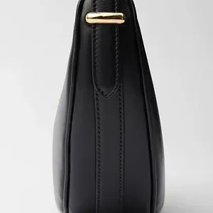 Prada Маленькая кожаная сумка через плечо Arque Black - фото 8