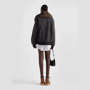 Prada Куртка-бомбер из канвы - фото 6
