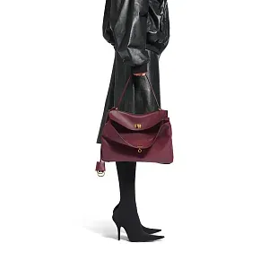 Balenciaga Cумка Rodeo среднего формата Dark Burgundy - фото 7
