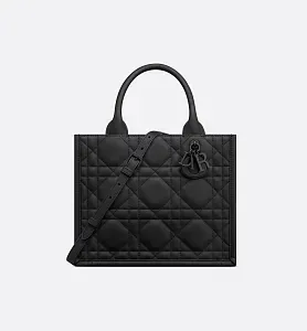 Dior Сумка Book Tote ultra-matte black calfskin маленького формата - фото 1