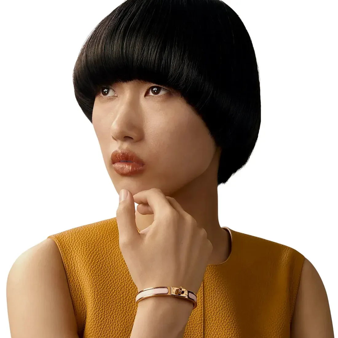 Hermès Браслет Mini Clic Kelly Rose Candeur - фото 2