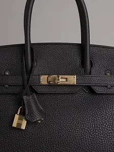 Hermès Сумка Birkin 30 Black Togo Permabrass Hardware - фото 4