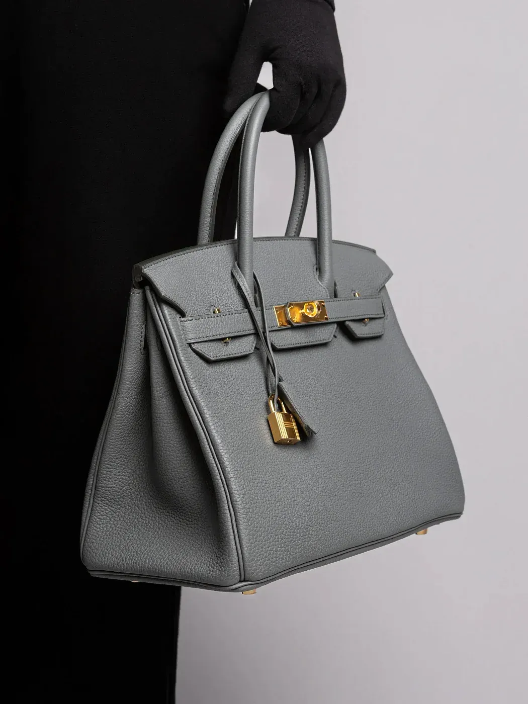 Hermès Cумка Birkin 30 Vert Amande Togo Gold Hardware - фото 2