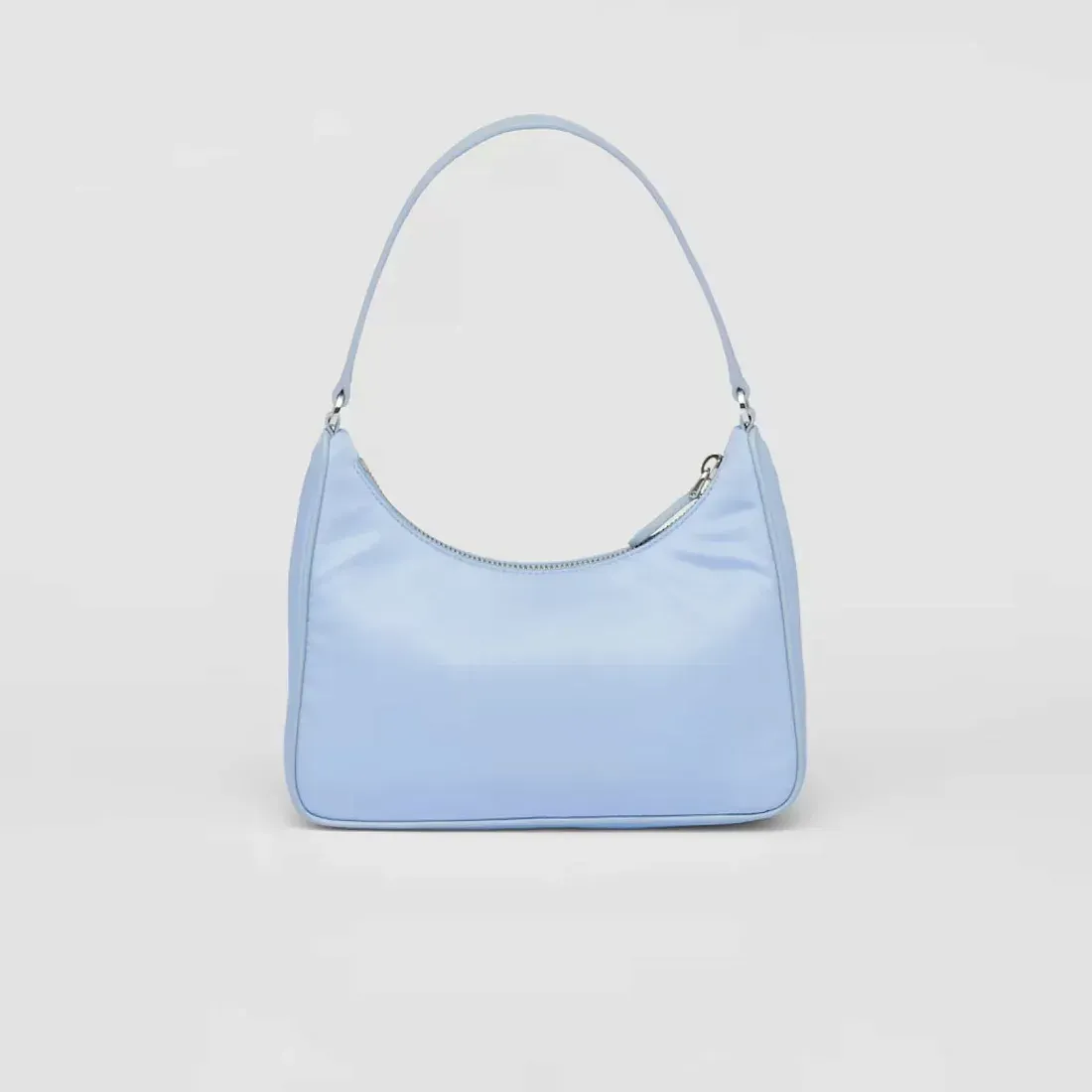 Prada Мини-сумка Re-Edition 2005 из Re-Nylon и сафьяновой кожи Light Blue - фото 4
