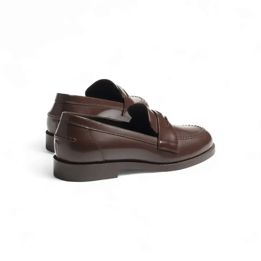 Chanel Кожаные лоферы Dark Brown - фото 2