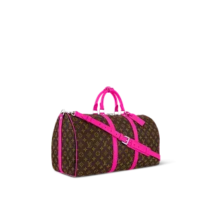 Louis Vuitton Сумка Keepall 50 с плечевым ремнем Fuchsia - фото 2