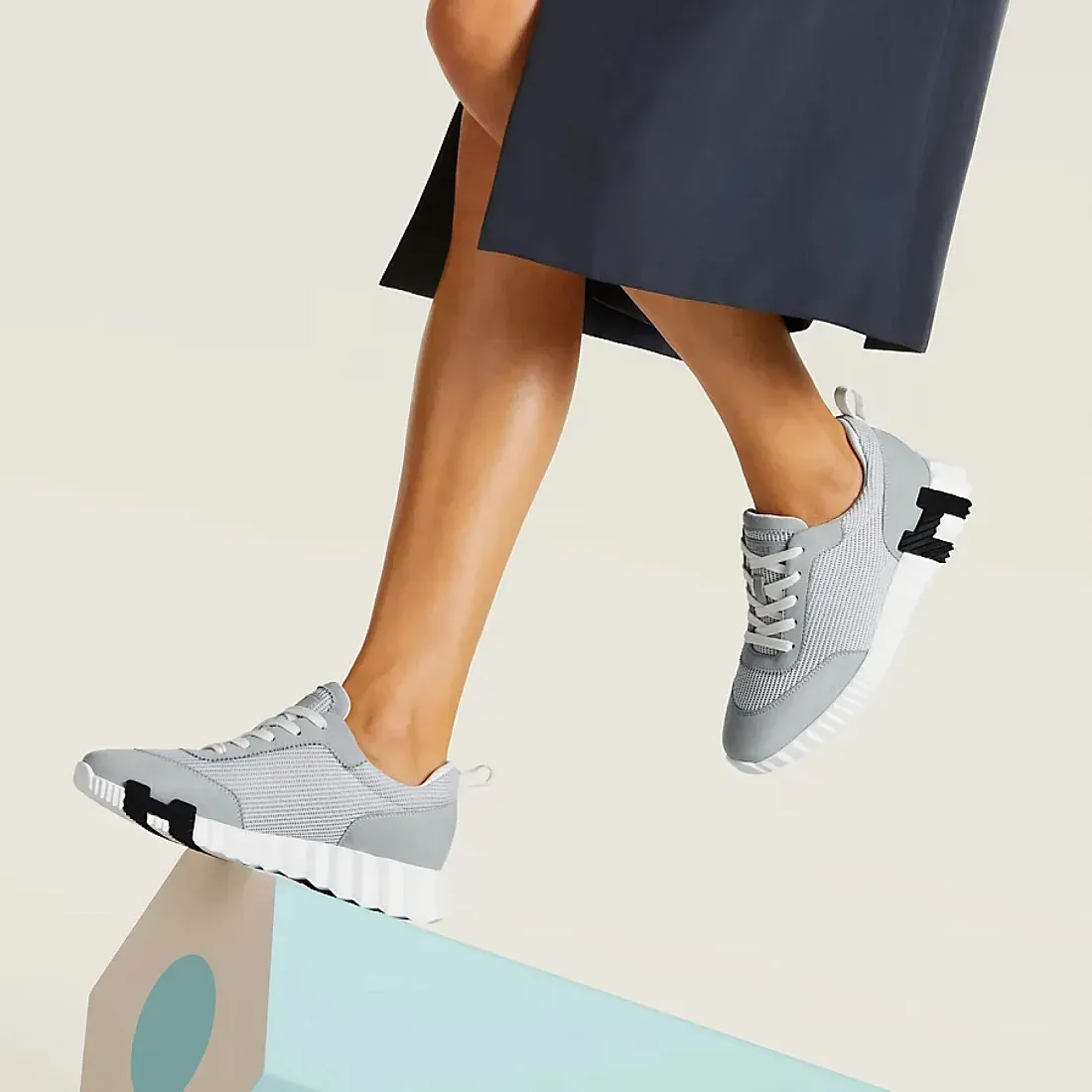 Hermès Кроссовки Bouncing Gris Nuage - фото 2