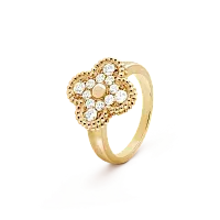 Van Cleef & Arpels Кольцо Vintage Alhambra Yellow Gold - фото 1