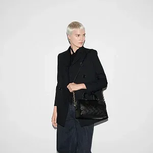 Gucci Маленькая сумка с верхней ручкой GG Black - фото 2