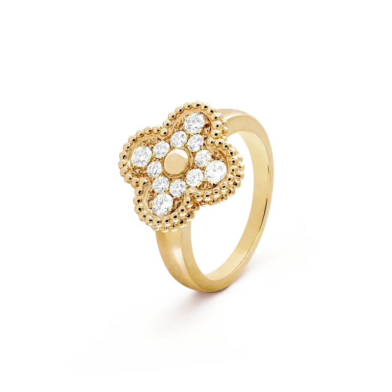 VAN CLEEF AND ARPELS Кольцо Vintage Alhambra Van Cleef & Arpels Yellow Gold - фото 1