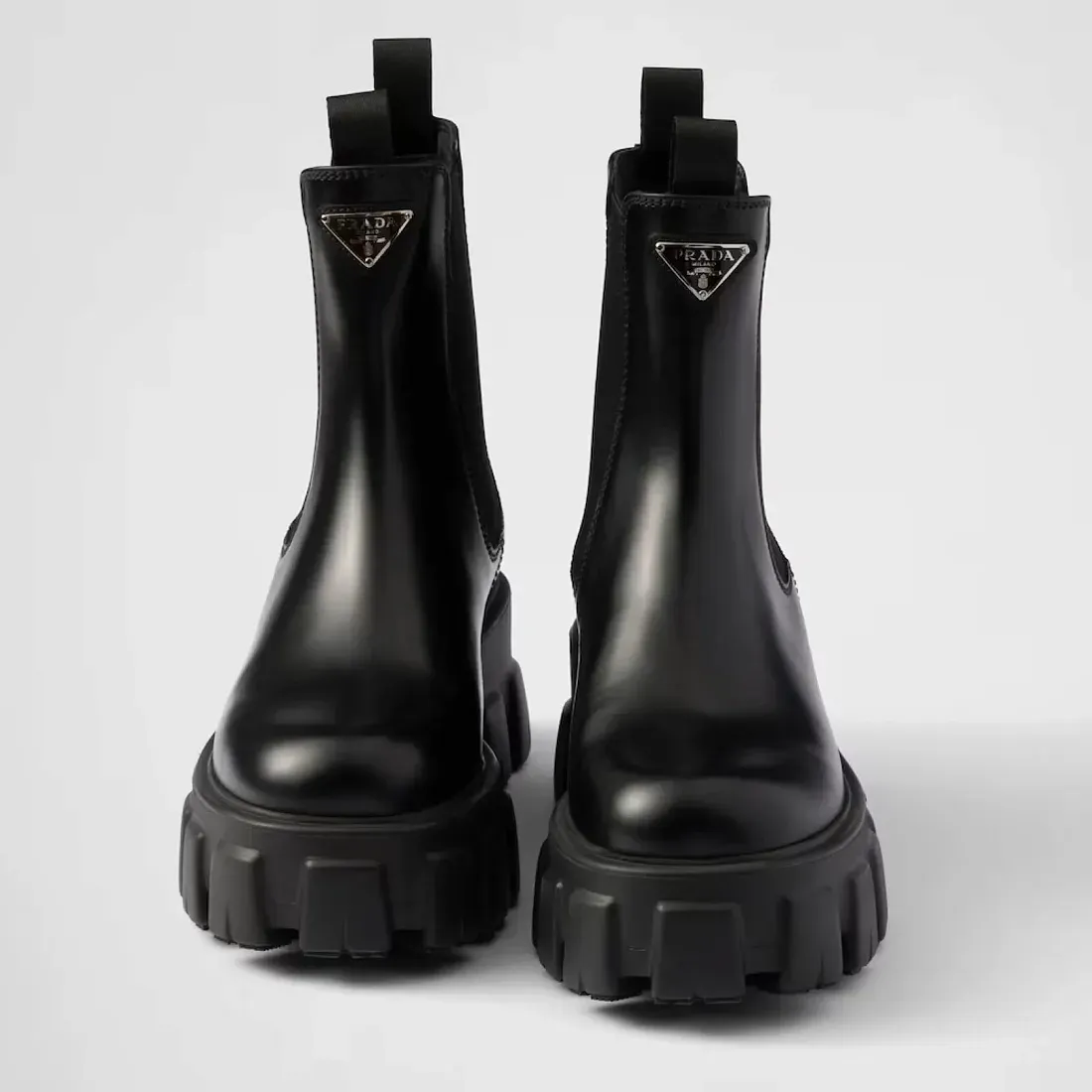 Prada Ботинки Chelsea Monolith из матовой кожи - фото 4