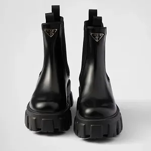Prada Ботинки Chelsea Monolith из матовой кожи - фото 4