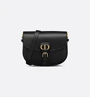 Dior Сумка Bobby grained calfskin среднего формата Black - фото 1