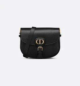 Dior Сумка Bobby grained calfskin среднего формата Black - фото 1