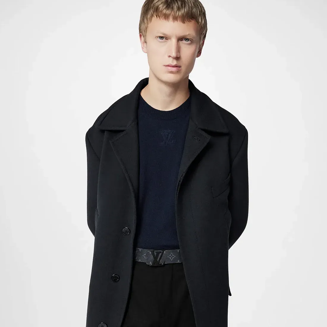 Louis Vuitton Ремень Initiales черного цвета с матовым эффектом - фото 2