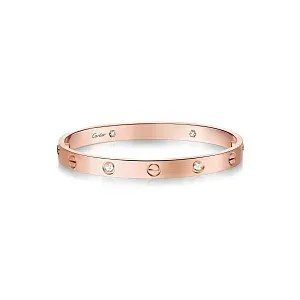 Cartier Браслет Love classic model, brushed, 4 diamonds Men - фото 1