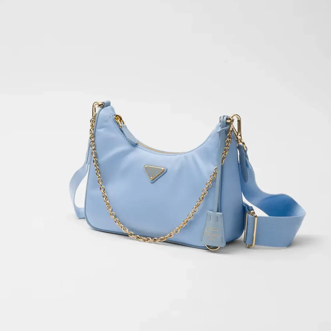 Prada Сумка Re-Edition 2005 из Re-Nylon Pale Blue - фото 2