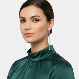 Tiffany & Co. Серьги Elsa Peretti Diamonds by the Yard Earrings Platinum - фото 2