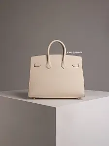 Hermès Сумка Birkin 25 Craie Orange Poppy HSS Epsom Gold Hardware - фото 7