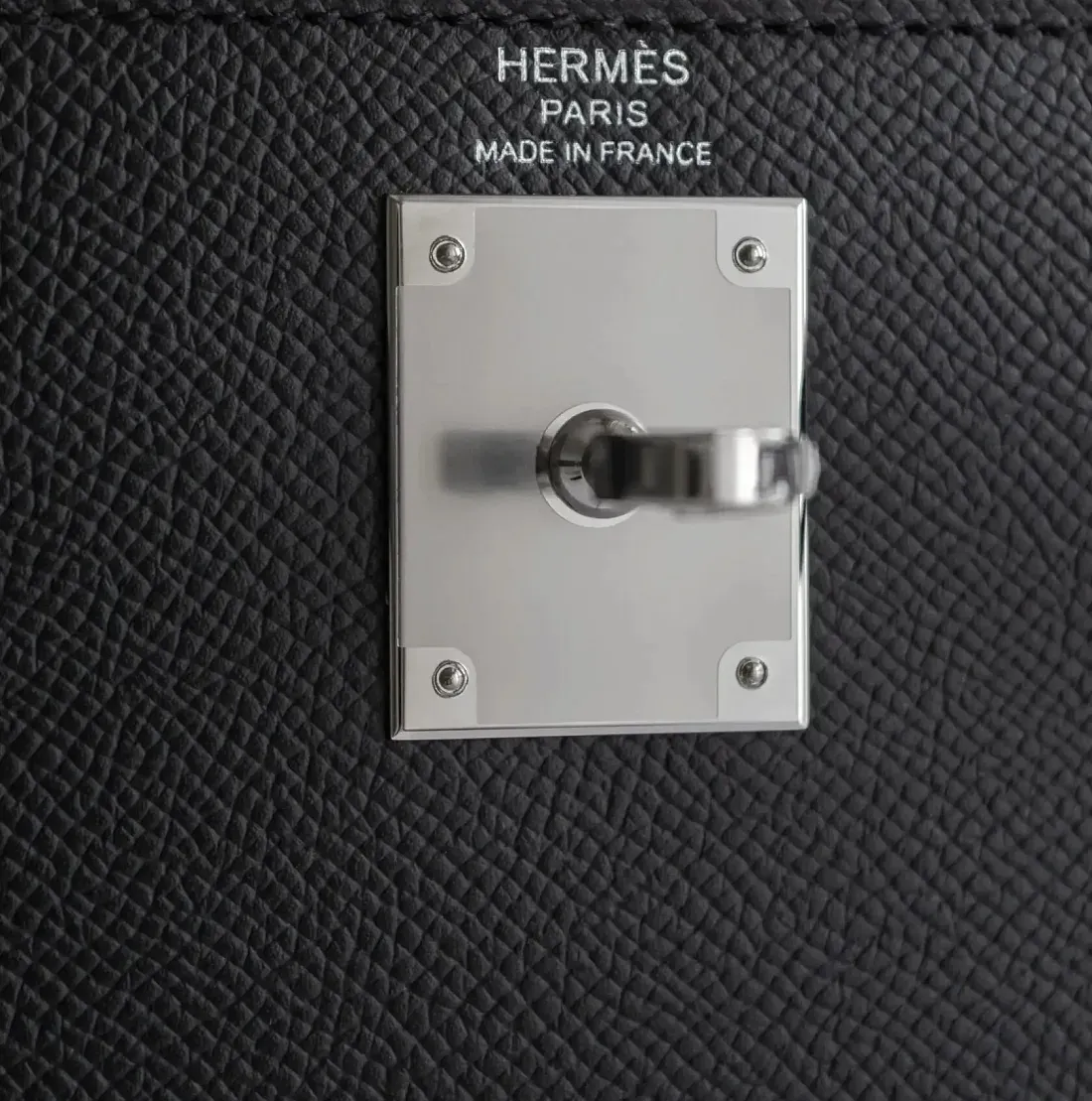 Hermès Cумка Kelly Sellier 28 Black Epsom Palladium Hardware - фото 4