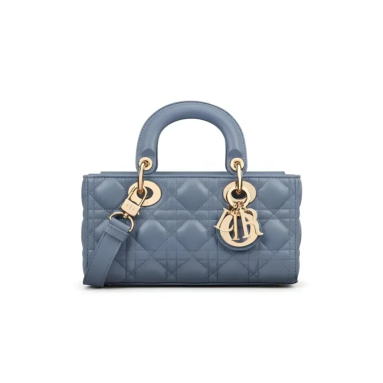 Сумка Lady D-Joy маленького формата Dior Denim Blue - фото 1