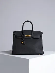 Hermès Сумка Birkin 35 Black Togo Gold Hardware - фото 1