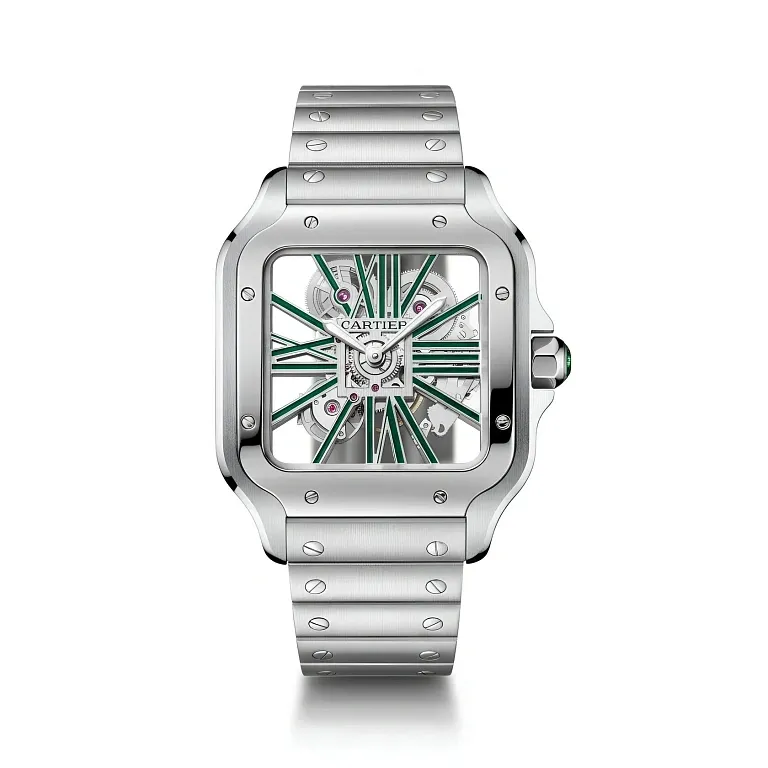 Часы Santos de skeleton watch Cartier Men - фото 1