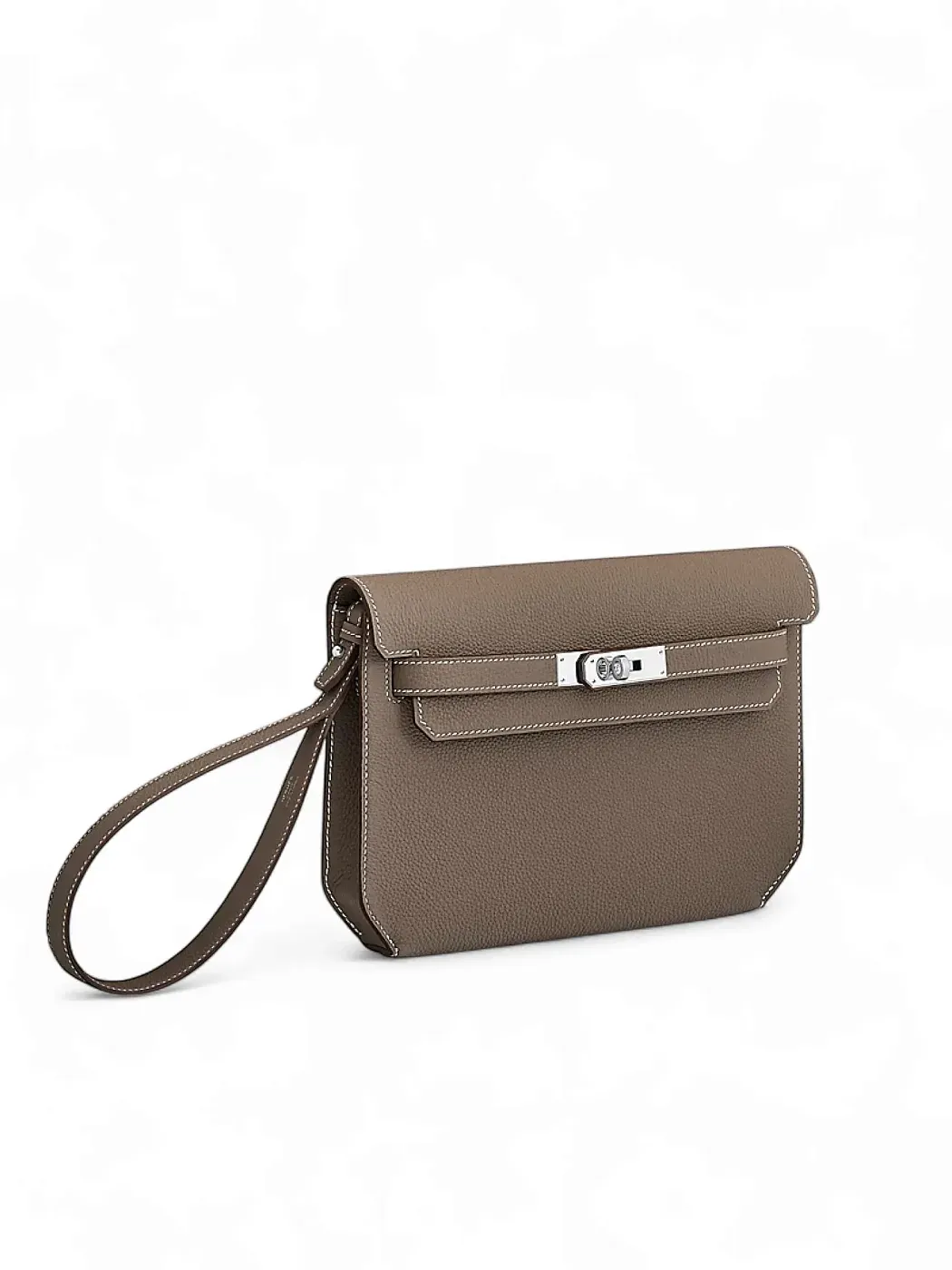 Hermès Сумка Kelly Depeches 25 Etoupe Togo Palladium Hardware - фото 3