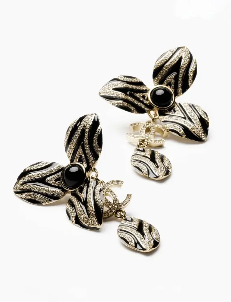 Серьги-подвески на клипсах Chanel - фото 2