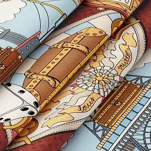 Louis Vuitton Платок-каре Journey 90 Blue Canard - фото 3